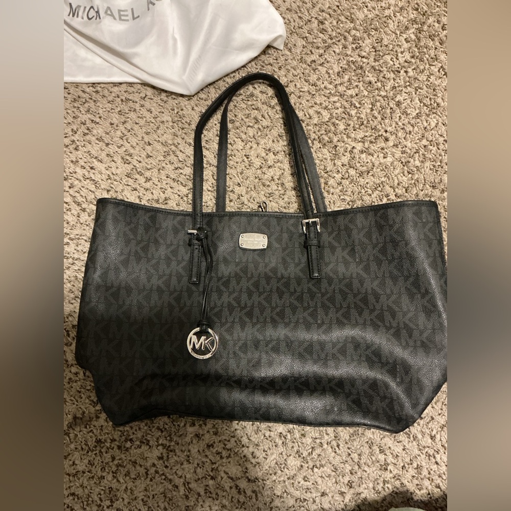 Michael Kors Black Monogram Tote